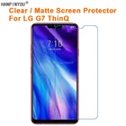 Защитная пленка для LG G7 Plus ThinQ  G7 FitOne, прозрачная глянцеваяАнтибликовая матовая защитная пленка для экрана (не закаленное стекло), 6,1 дюйма