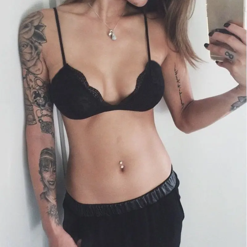 

Women Lady Summer Sexy Lace Triangle Bra Fashion Lingerie Crop Top Bralette Unpadded Woman Clothing Newest