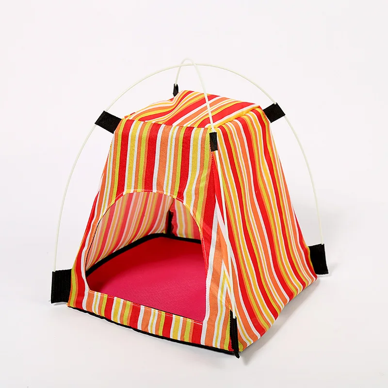 Модный Полосатый домик для собак уютная кровать питомник щенков 3 цвета спальная