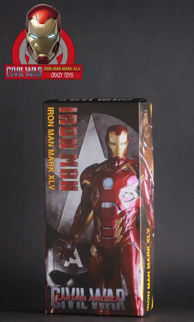 1/6TH Железный человек МК 45 XLV гражданская война Сумасшедшие игрушки фигурка Коллекционная Статуэтка 12 дюймов