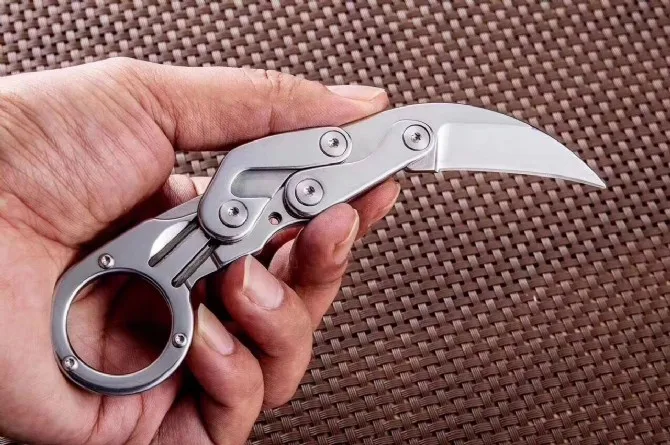 folding karambit Mechanical claw knife 9Cr18 blade hight quality outdoor camping EDC tool survival exploration pocket knife