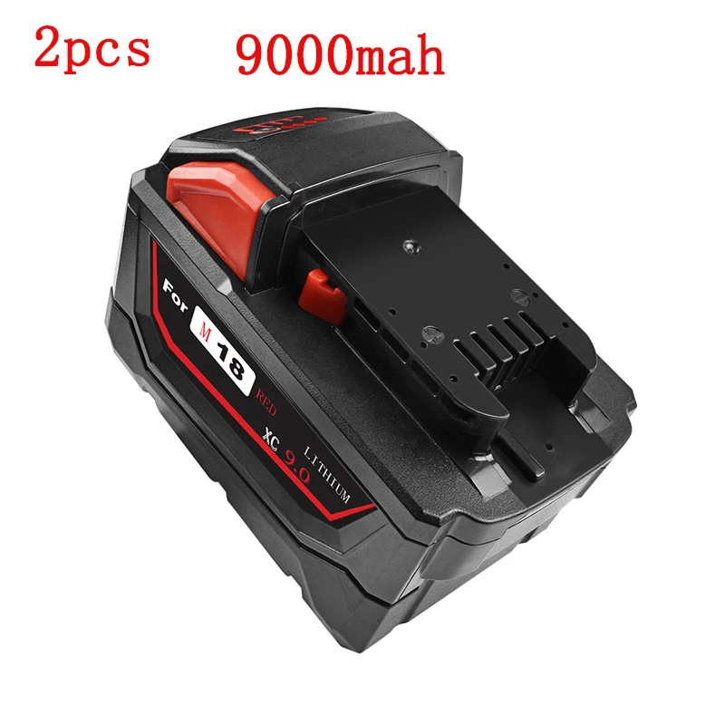 Перезаряжаемый литий ионный аккумулятор для Milwaukee M18 6000 мАч 9000 запасной