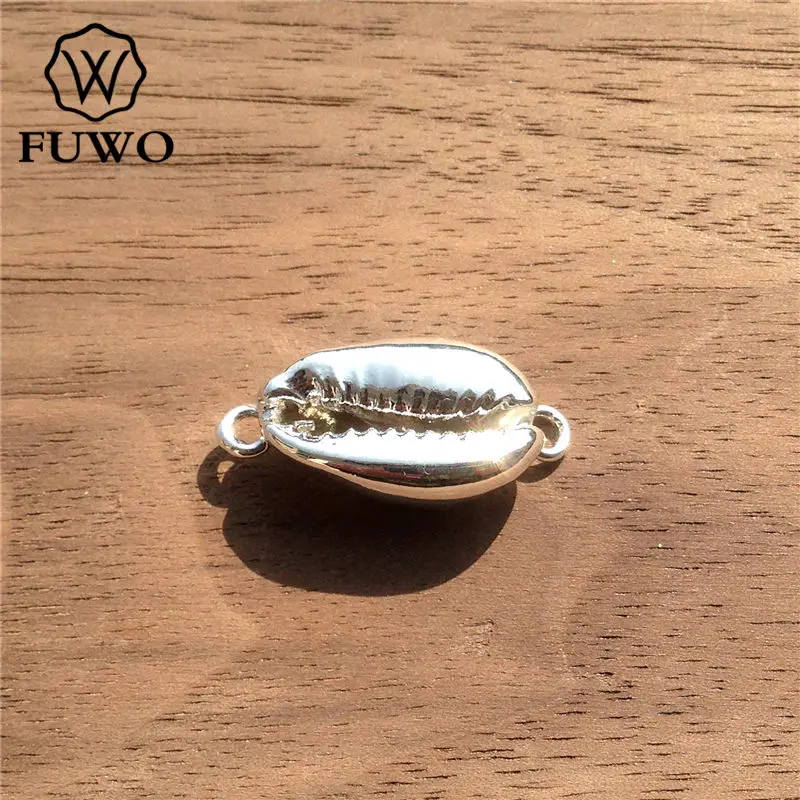 Подвеска в виде ракушки для денег с покрытием из серебра PD517|shell charm|cowrie shellspendant silver