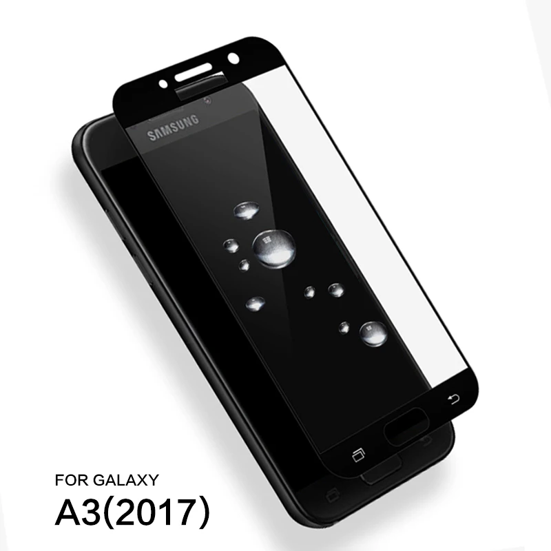 Полное покрытие из закаленного стекла для Samsung Galaxy A3 2017 Защитная пленка SM-A320 A320F |