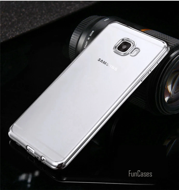 Чехол для samsung Galaxy J5 Prime прозрачный позолоченный мягкий ТПУ задняя крышка J7 J2