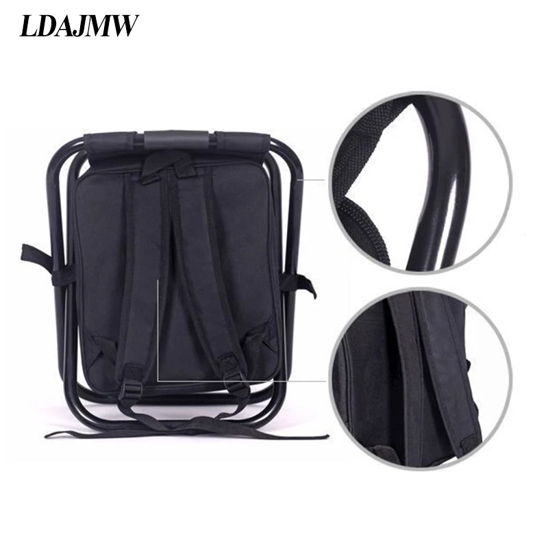 値段 Ldajmw折りたたみ釣り椅子のバックパックトラベル収納クーラーバッグ多機能ハイキングキャンプビーチレジャーアイスバッグ椅子