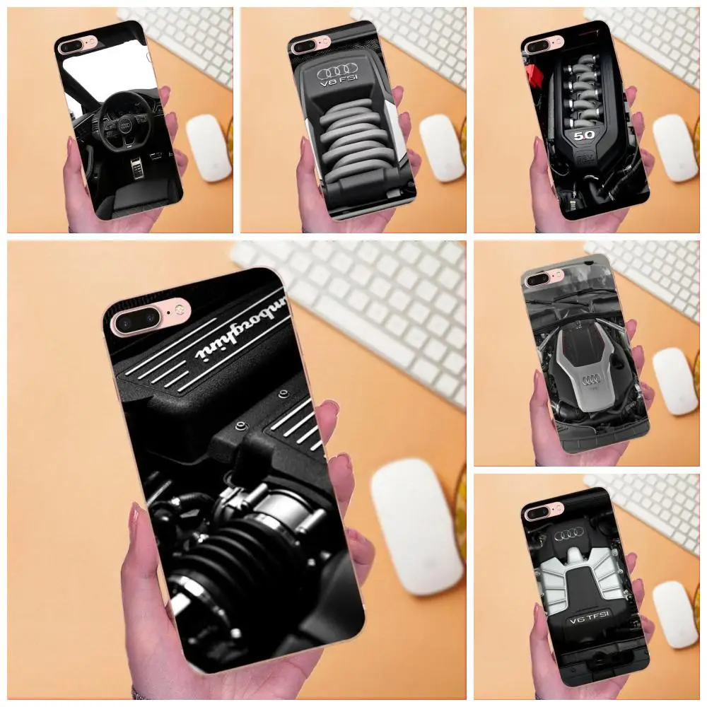 Чехол для телефона Funda Cat Auto V8 Engine Power Art Xiaomi Redmi Note 2 3 3S 4 4A 4X 5 5A 6 6A Pro Plus с мягкой