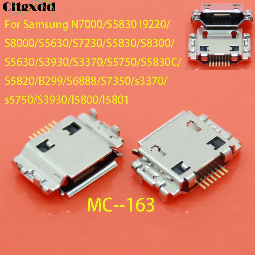 Cltgxdd 10 шт. гнездовой разъем Micro USB Женский Разъем 11/контактный зарядный порт для