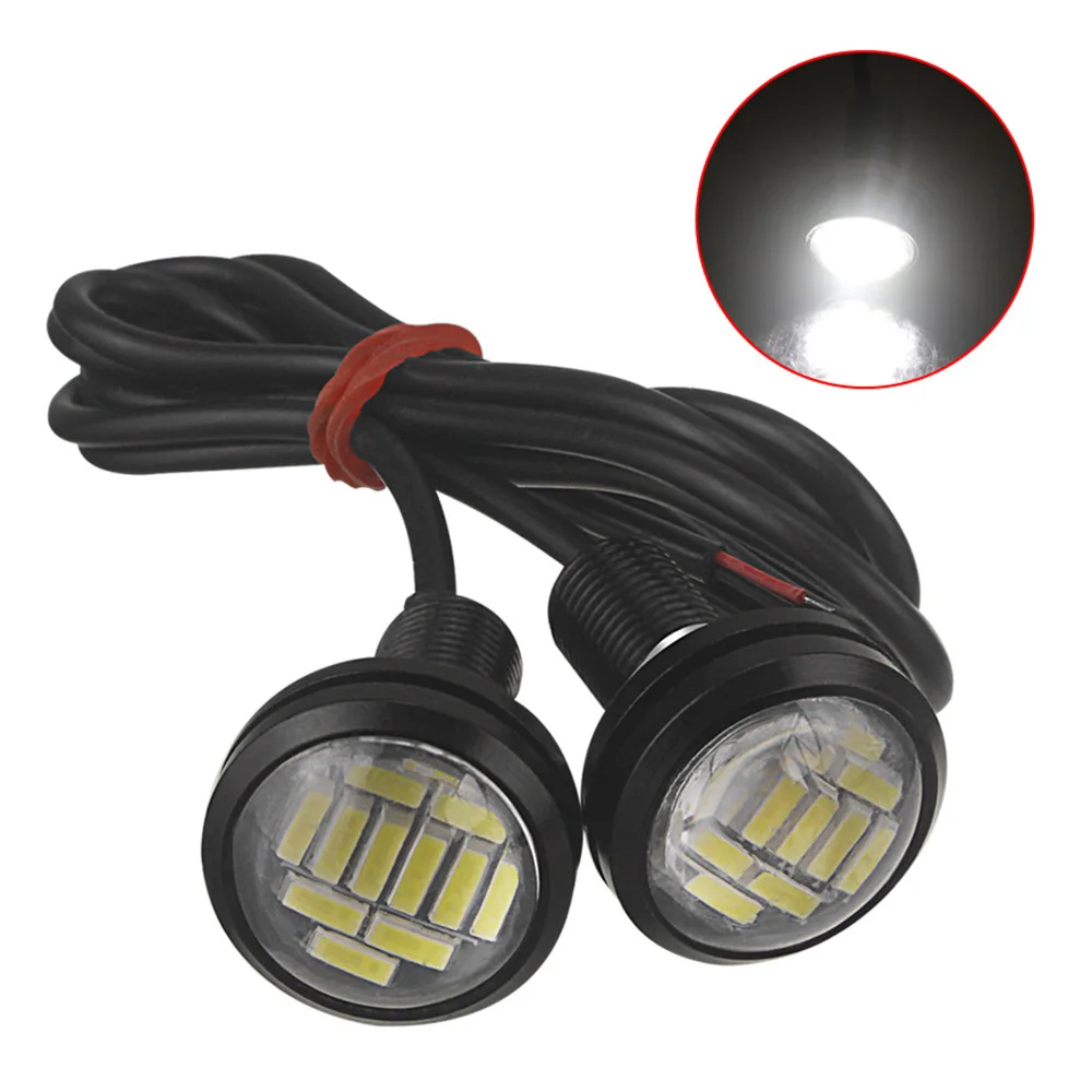 1 шт. DC 12 В Eagle Eye светодиодный светильник 4014 12SMD 23 мм дневные ходовые ДХО резервный