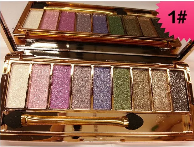 Модные 9 видов цветов Алмазные тени для век палитра теней и набор косметических