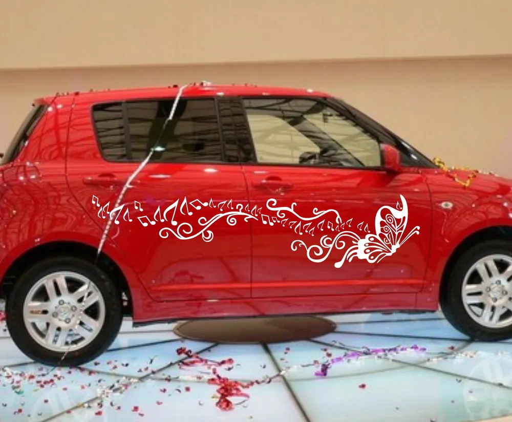 Автомобильные наклейки в виде бабочки и мелодии 8 дюймов для Swift виниловые