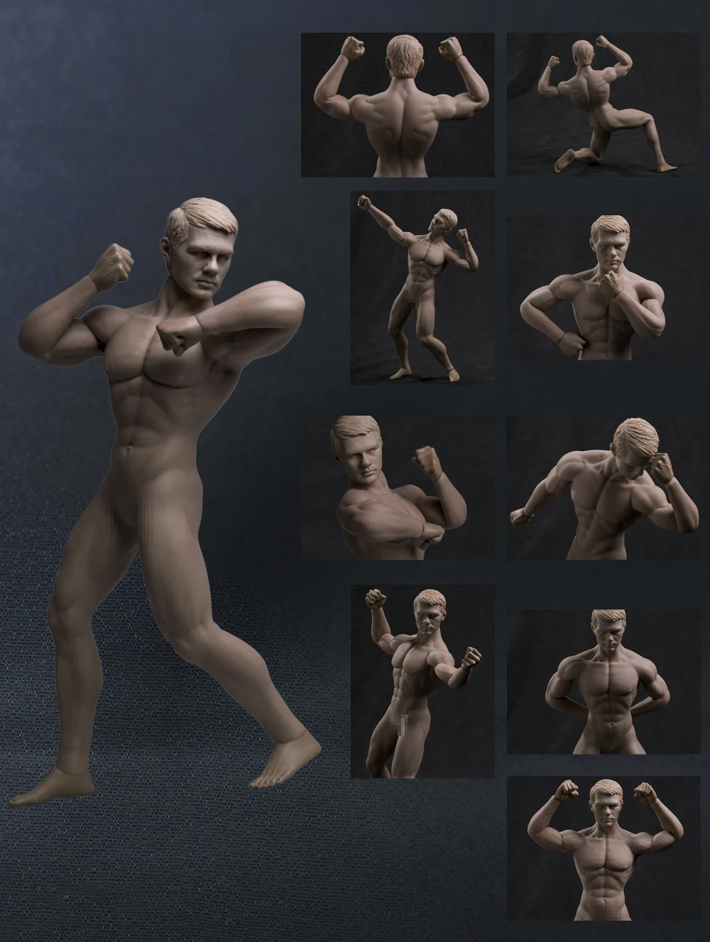 Супер гибкие Бесшовные Мужские весы PHICEN 1:6 для фигуры/26 точек сочленения