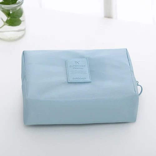 Sky Blue Бьюти органайзер сумка косметичка женская кейс для косметики косметички кометичка душа макияжа дорожная кистей маникюра маленькая toiletry make up bag pouch визажиста мини нессер касметички rjcvtnbxrf косметология бани - Цвет: Sky Blue