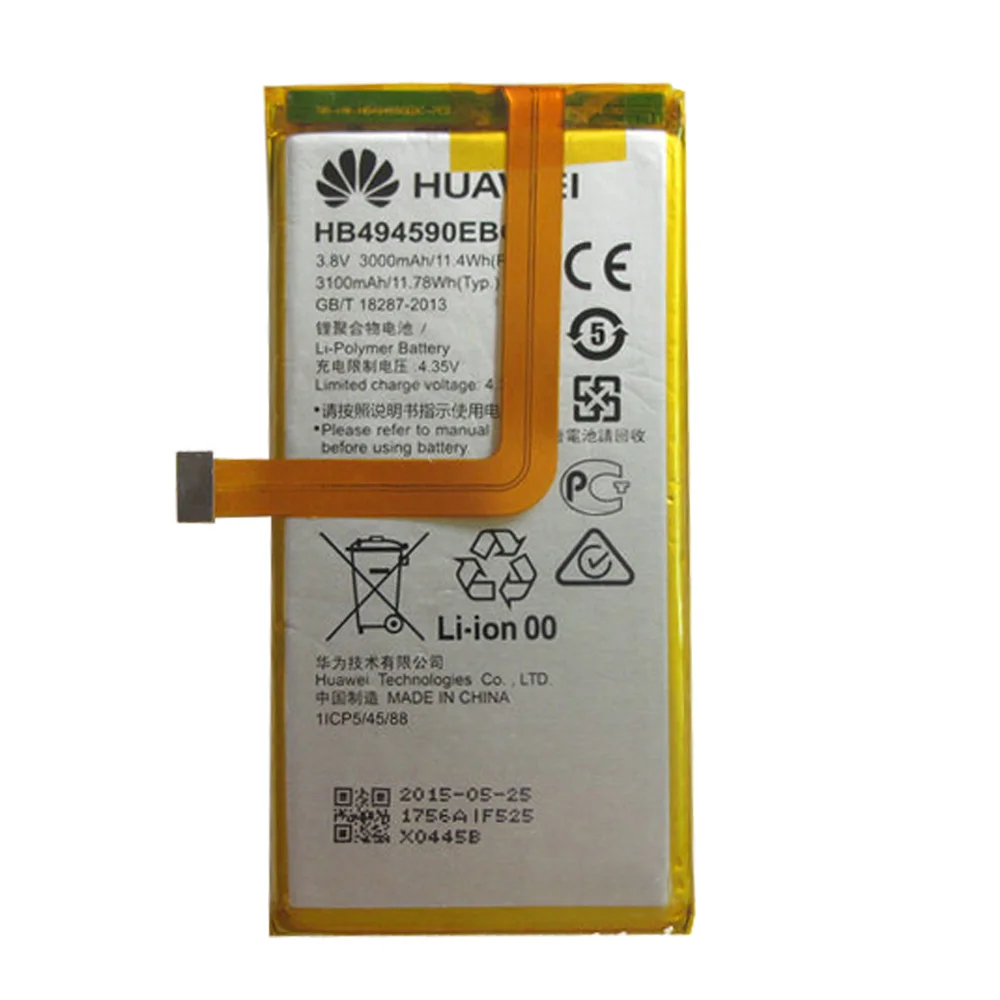 Высококачественный оригинальный резервный аккумулятор для Huawei honor 7 HB494590EBC 3000 мАч