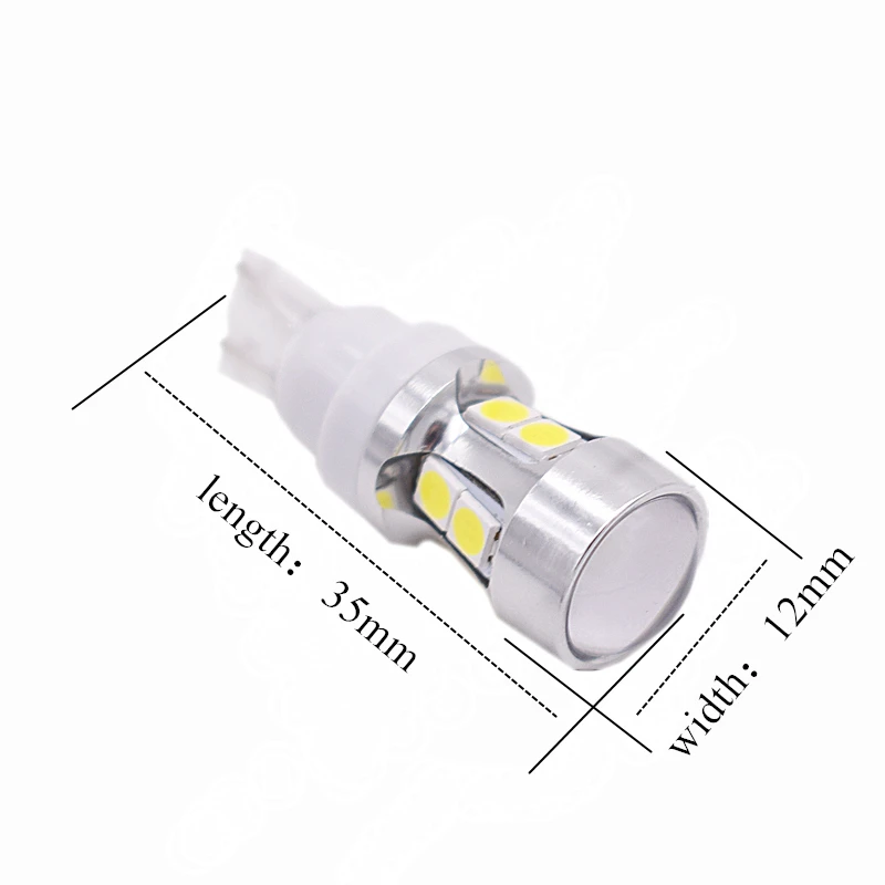 10 шт. T10 194 W5W SMD 3030 Canbus OBC безошибочные лампы Внутренние светодиодные DRL