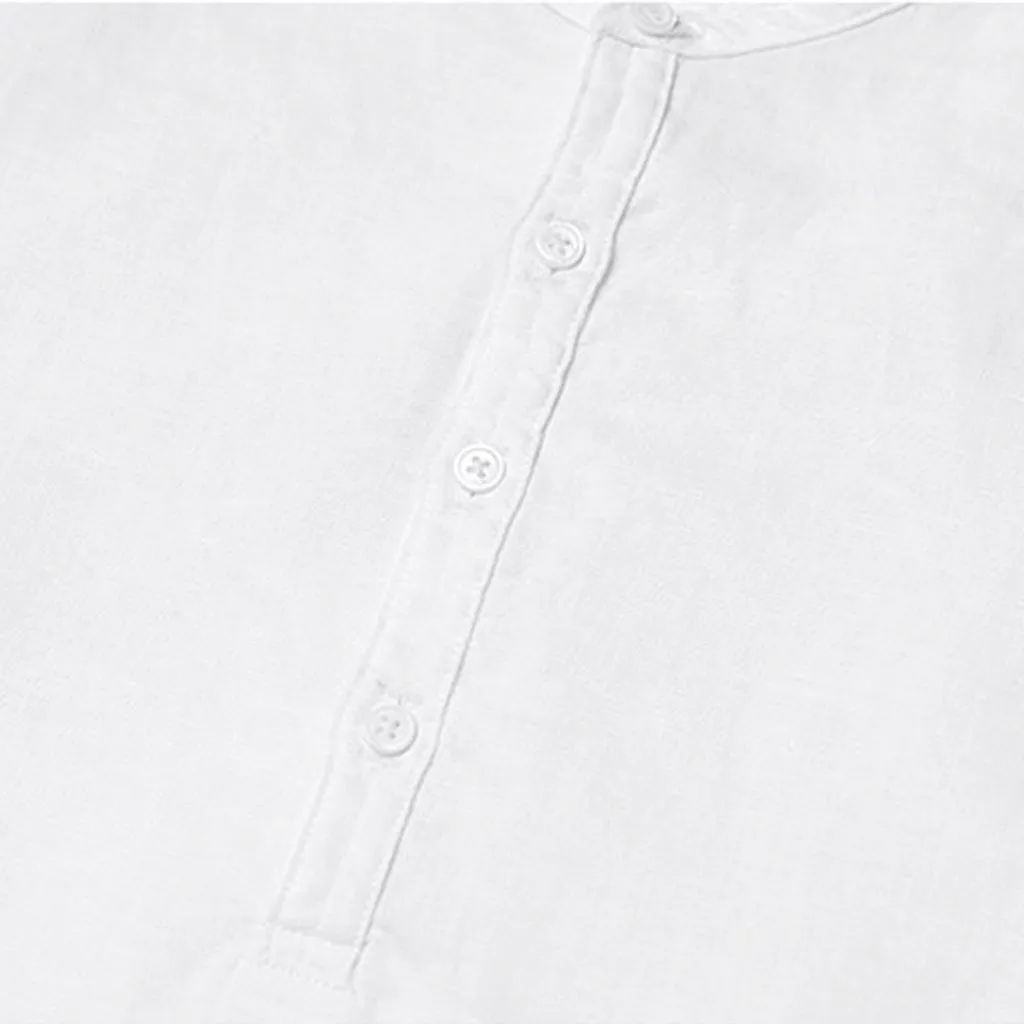 Мужская одежда 2019 мужские мешковатые хлопковые льняные однотонные футболки с