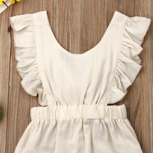 Комбинезон для новорожденных девочек новинка 2019 Детский комбинезон с оборками и