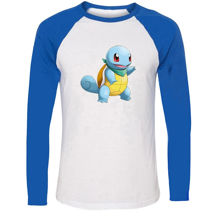 Мужская футболка с принтом Eevee Bulbasaur дизайнерская Pokemon Charmander хлопковая длинными