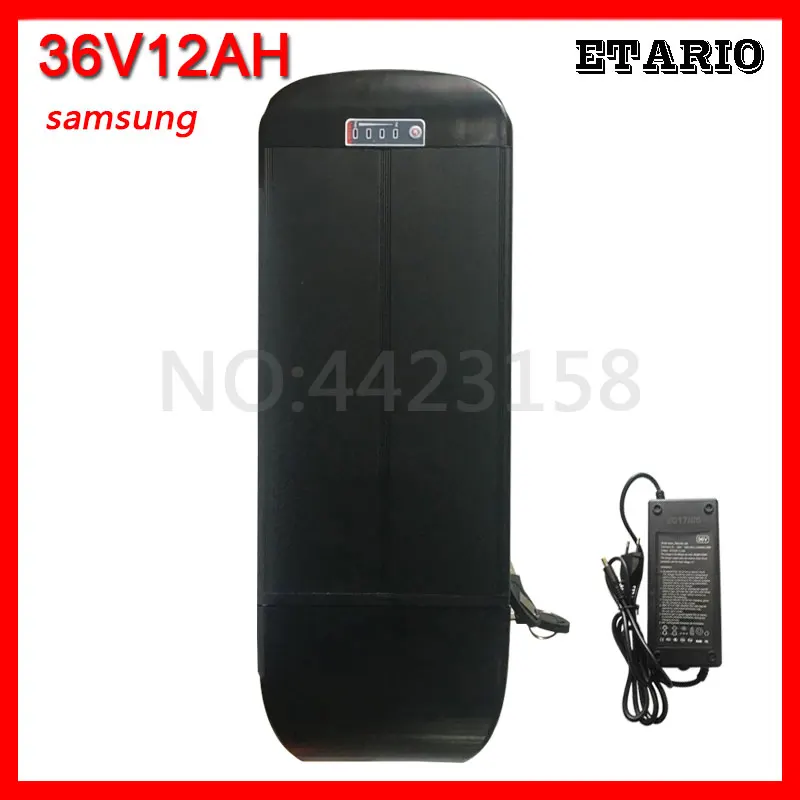36V 500 W, фара для электровелосипеда в Батарея е-байка 36В 12AH литий-ионный скутер Батарея 36В электрический велосипедный Батарея Применение samsung сотовый с багажная сетка