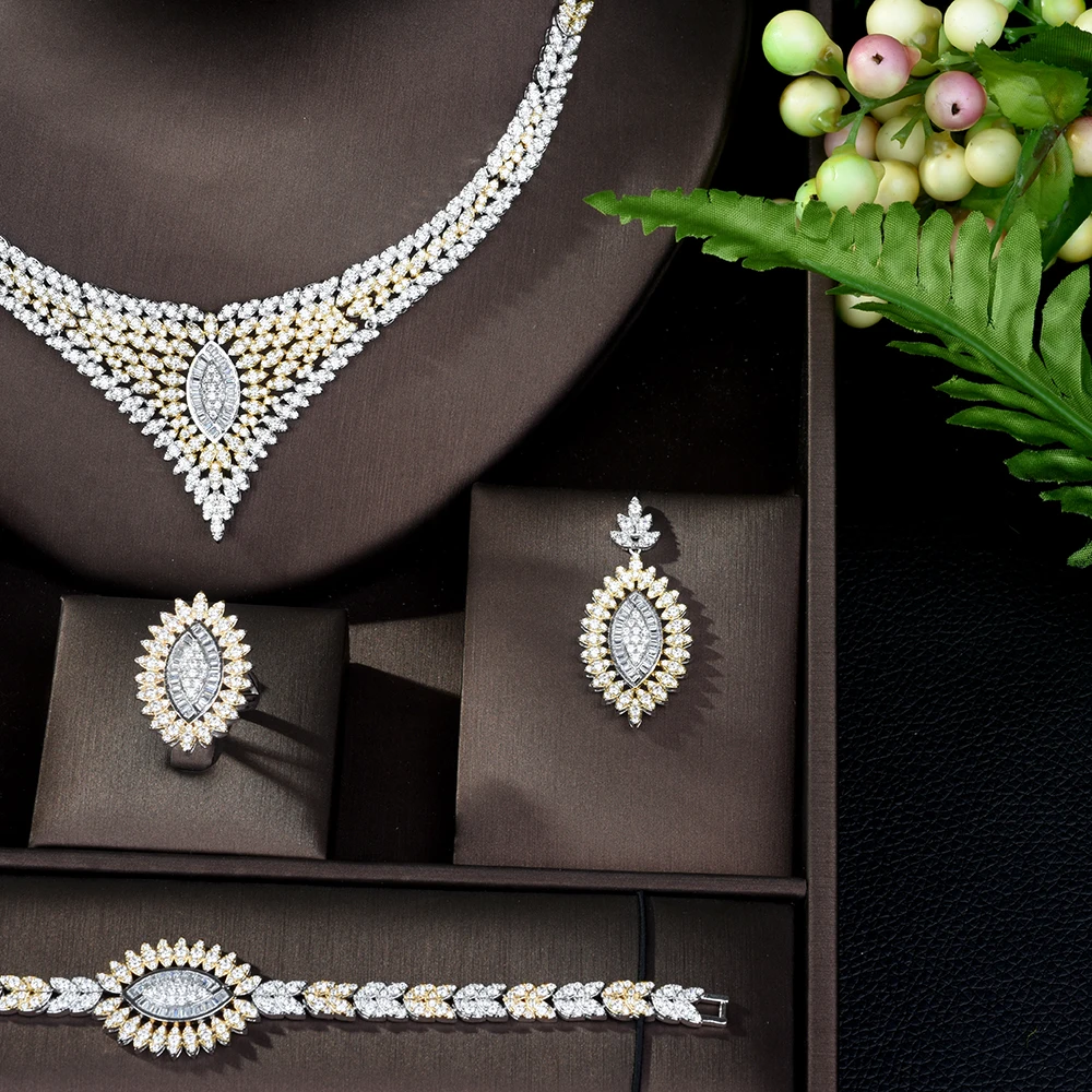Комплект свадебных украшений HIBRIDE Bijoux для женщин модные ювелирные украшения со