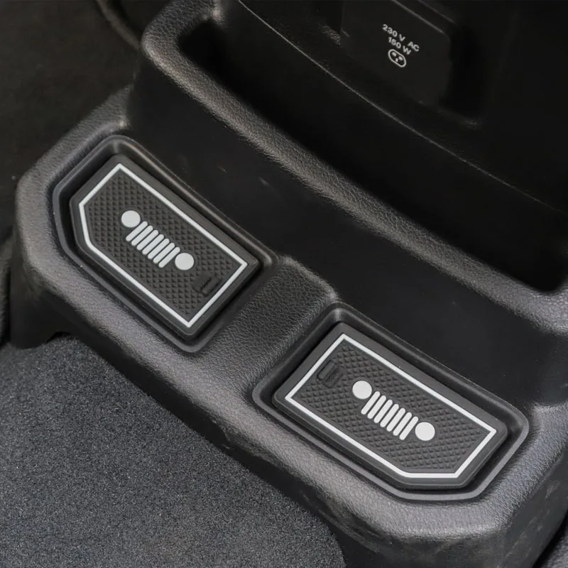 Для Jeep Wrangler JL 2018 Up Fit коврик для глушителя нескользящий внутренних ворот