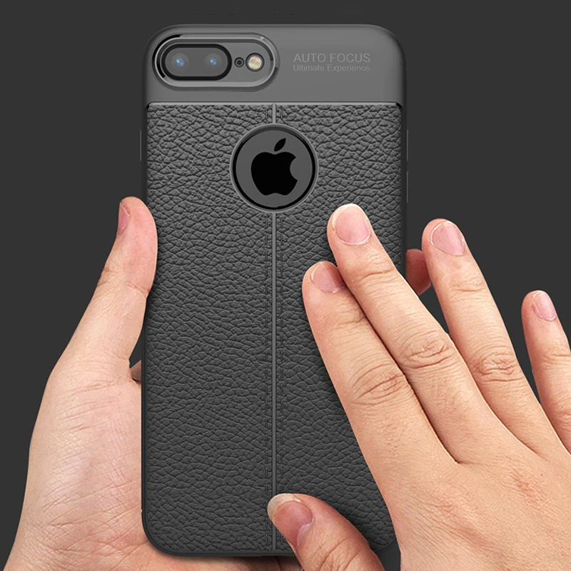 Роскошный кожаный чехол YUETUO i из ТПУ для телефона etui coque cover case for iphone 8 plus apple