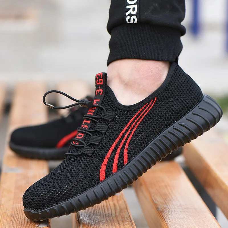 Новая мужская и женская защитная обувь со стальным носком уличные дышащие