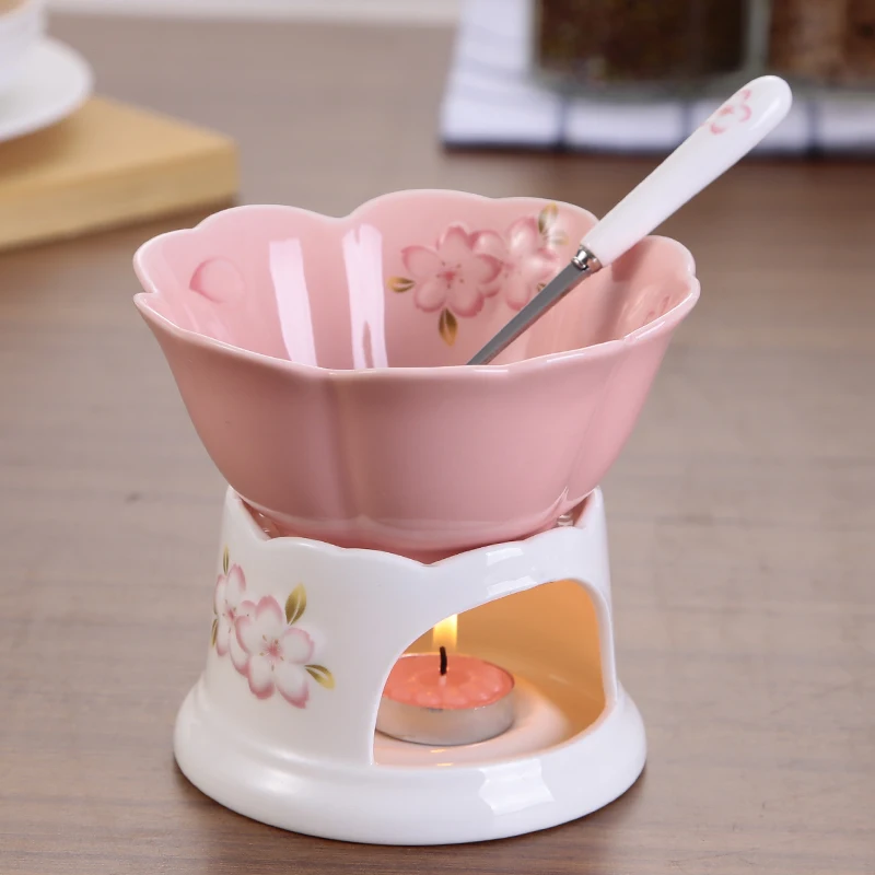 Сакура Керамика мороженое огонь котел шоколадный hotpot сыра горячий горшок