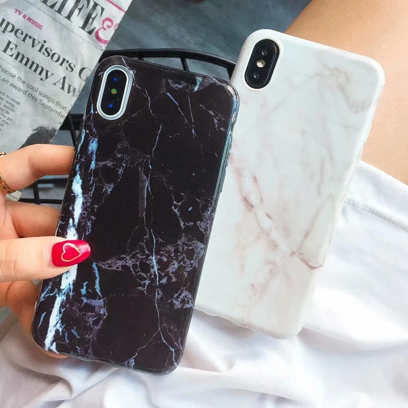 Luxury Soft TPU Case for iphone XS X 7 8 Plus 6 6s 5 5s SE 10 Shockproof Silicone Back Phone Cover | Мобильные телефоны и