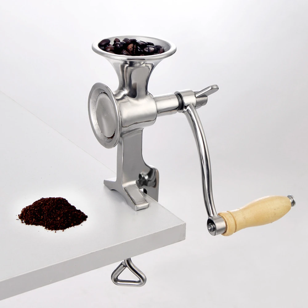 

Full stainless steel Classical Kitchen Tool Manual Grain Seeds Mill Hand Operated Nut Grinder and Spice Grinder