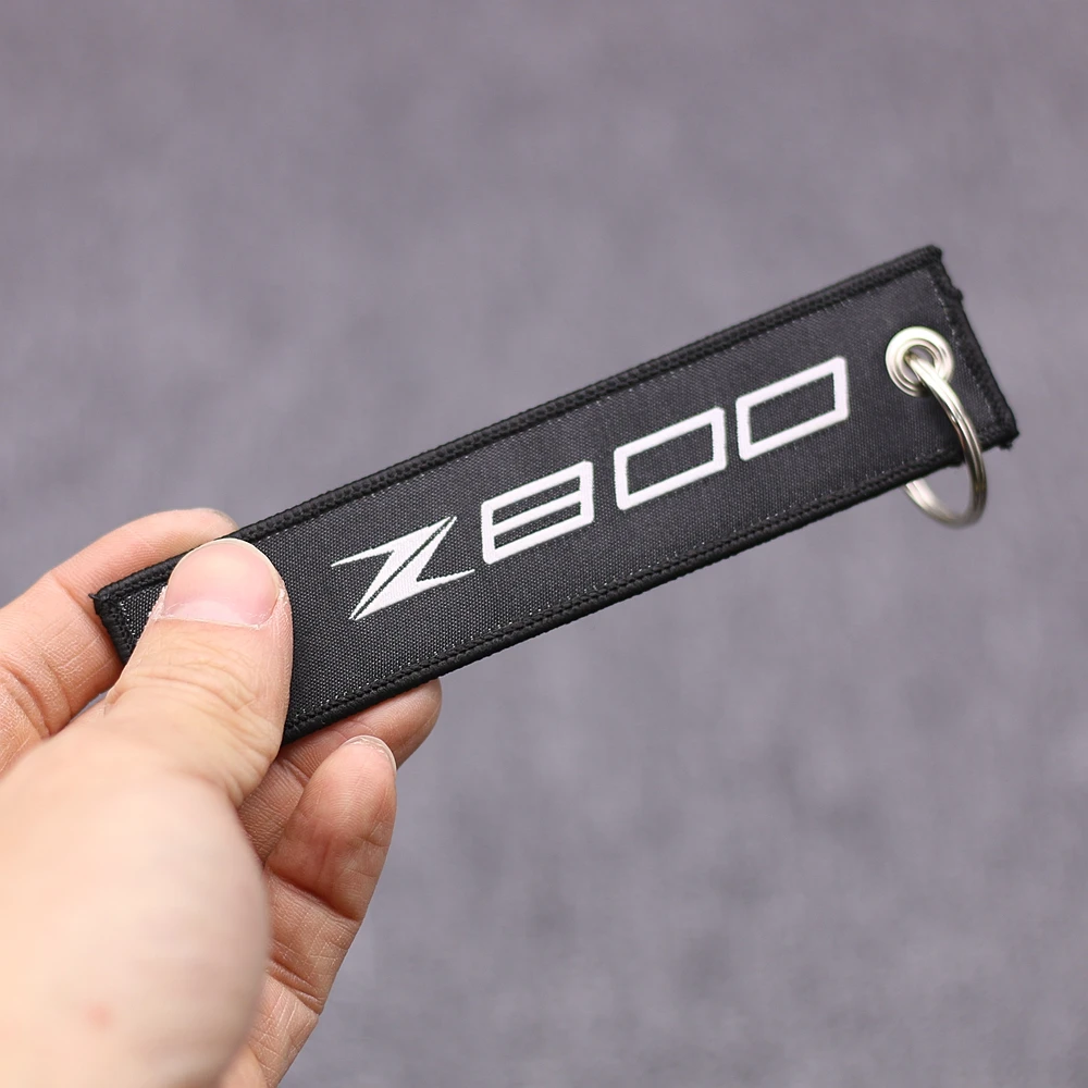 

Motorbike Keychain Embroidery Keyring For Kawasaki Z800 Z 800 Motorcycles Scooters Key Chain Ring