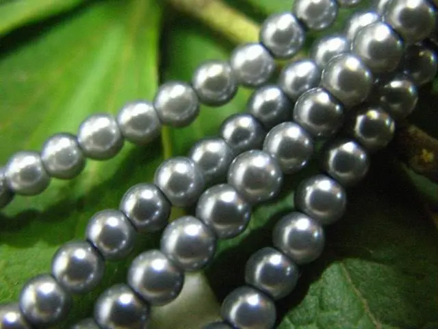 

Wholesale 1100pcs Grey Smooth Round Glass Pearl Handcraft Jewelry DIY Beads E4