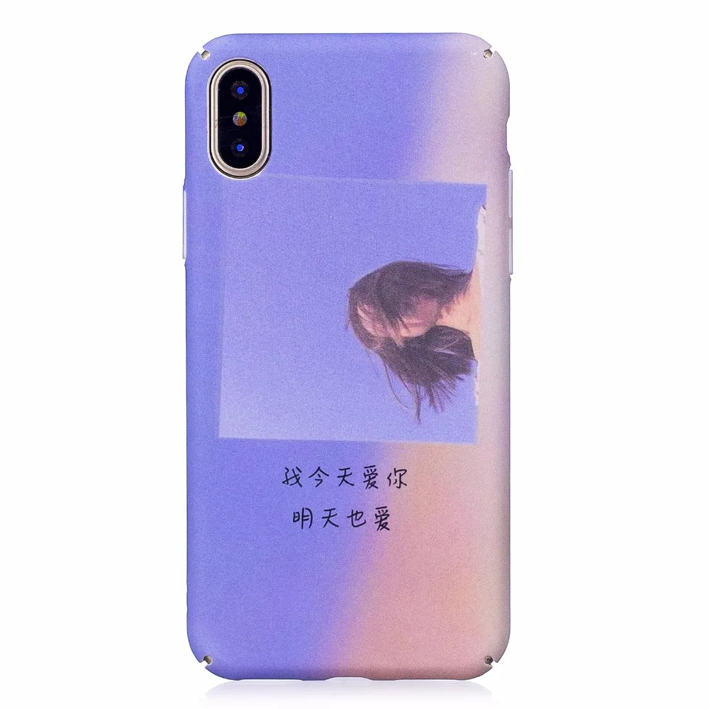 Duagairen ночь световой жесткий футляр для iPhone X 6 6S 7 8 плюс крышка моды Чехол защитный