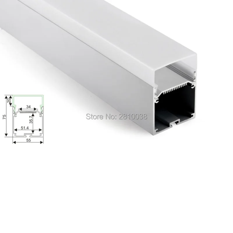 10x1 м наборы/Партия новое поступление алюминиевый профиль led и 55x75 светодиодный