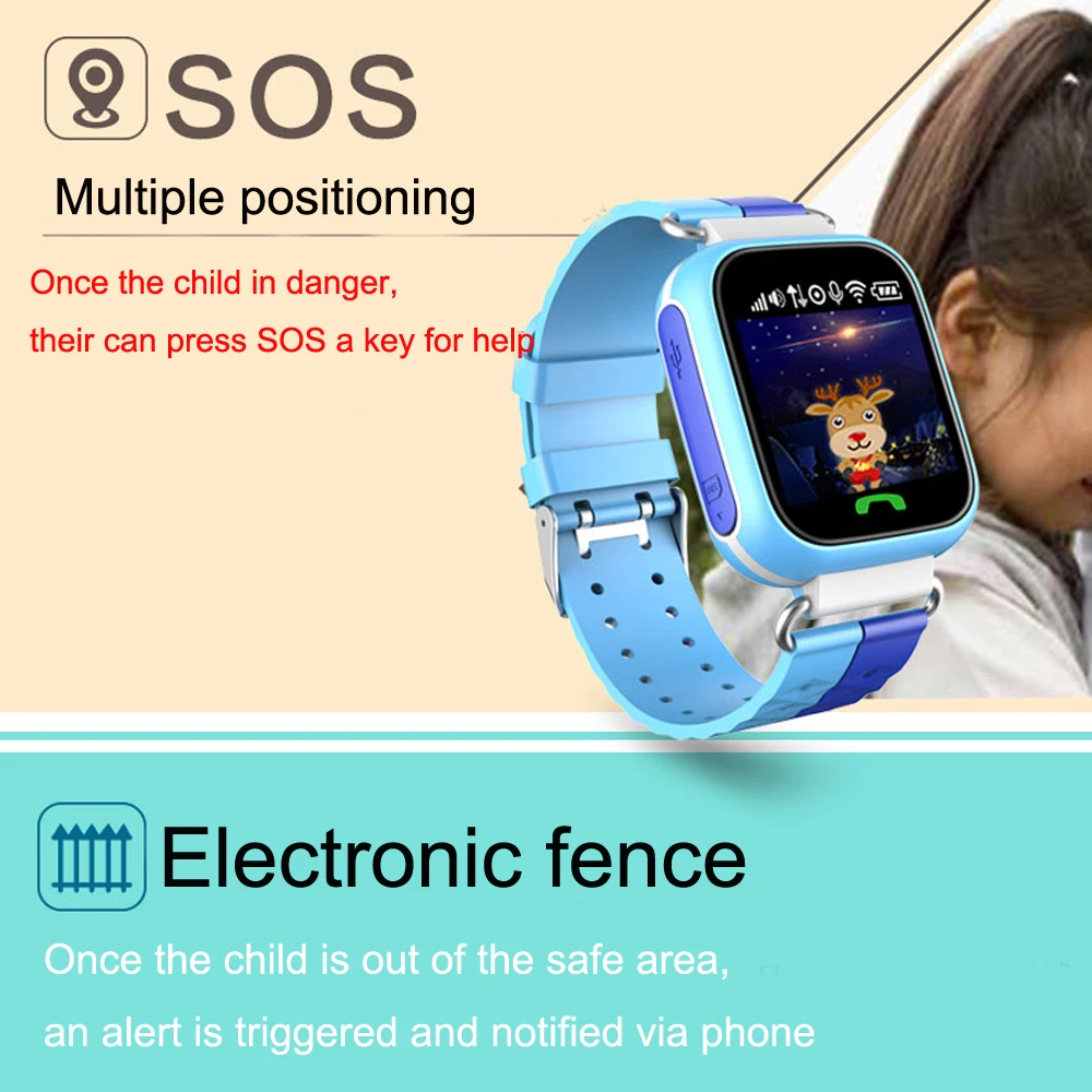 Детские gps smart watch remoto камеры в режиме реального времени позиционирования sos