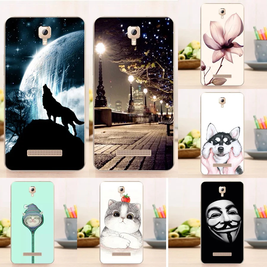 Мягкий модный чехол для Nous NS NS5006, чехол с цветочным принтом и изображением Эйфелевой башни для Nous NS NS5006