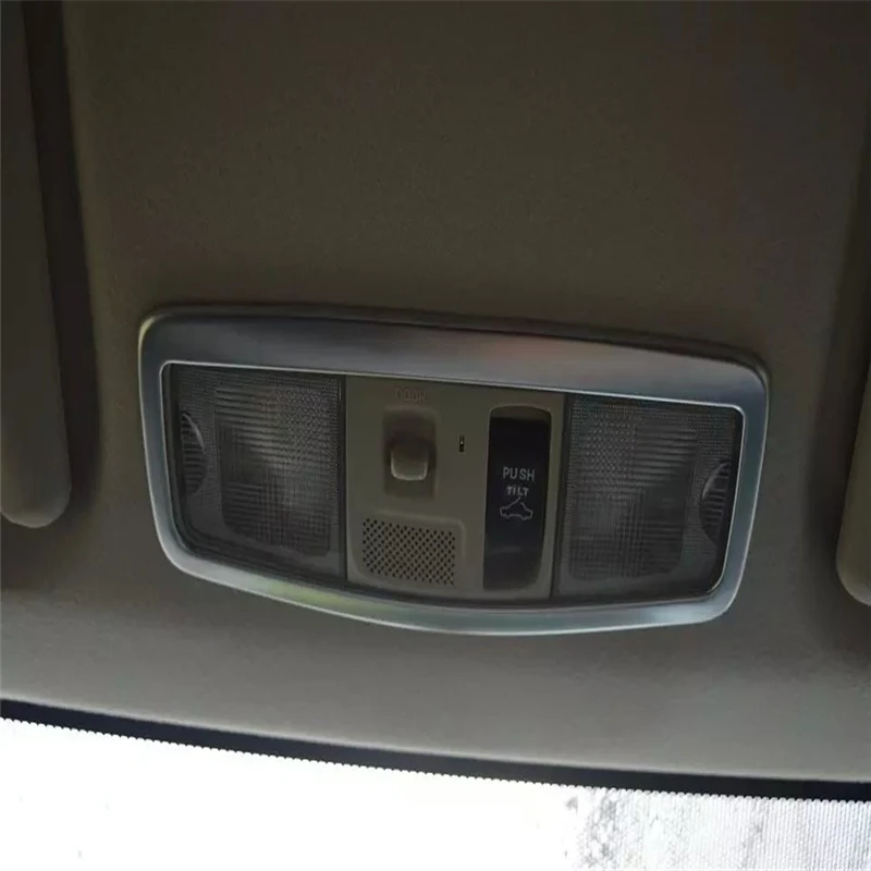 

WELKINRY car auto cover for Mitsubishi Outlander 2016 2017 2018 ABS chrome car roof top reading lamp light sticker trim