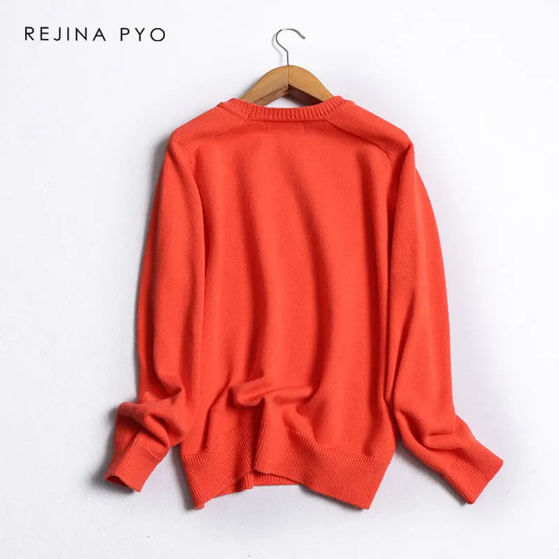 BIAORUINA Women Basic Solid O-neck Knitting Casual Sweater Female Fashion Loose Comfortable All-match Straight Pullover | Женская одежда