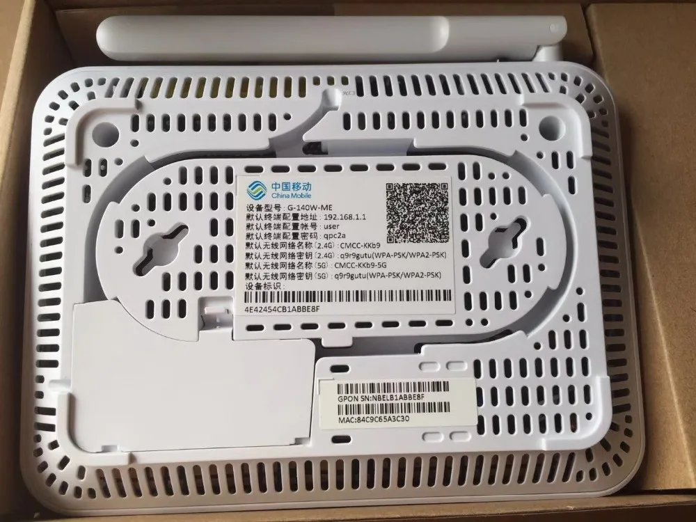 Английская версия Alcatel Lucent G 140W ME GPON ONU с 4GE портами LAN двухдиапазонным Wi Fi 2