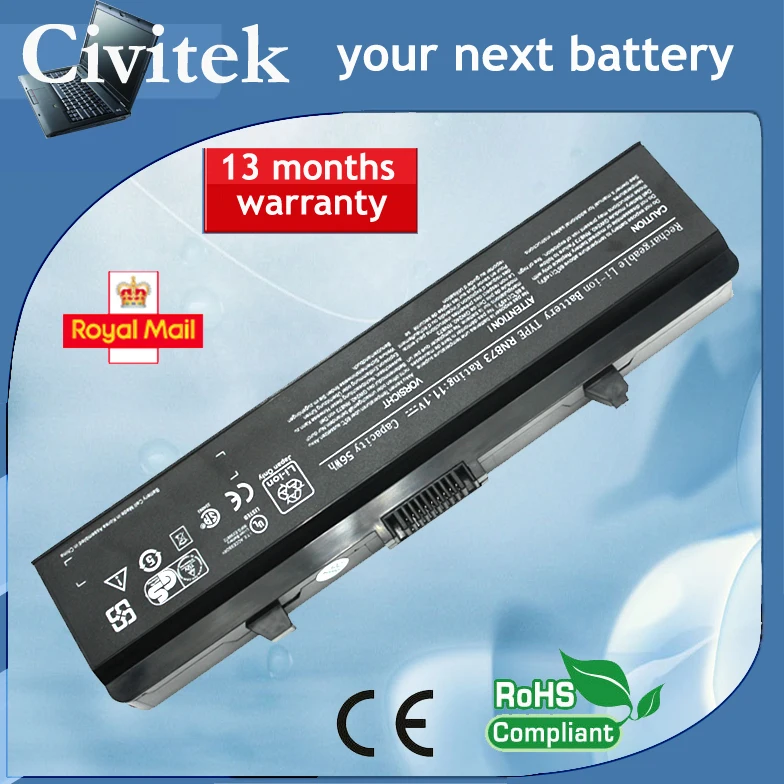 Аккумулятор для Dell Inspiron 1525 1526 1545 GW240 HP297 M911G RN873 11 1 V 56Wh|battery for dell|dell inspiron batterydell battery |