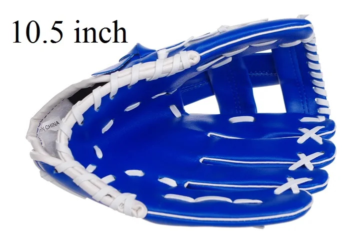 for kids ПВХ коричневый кожаный blueblack 10," /11,5"/12," Софтбол Открытый Командные виды спорта бейсбол Перчатки для мужчин женщин и детей практика оборудование - Цвет: for kids