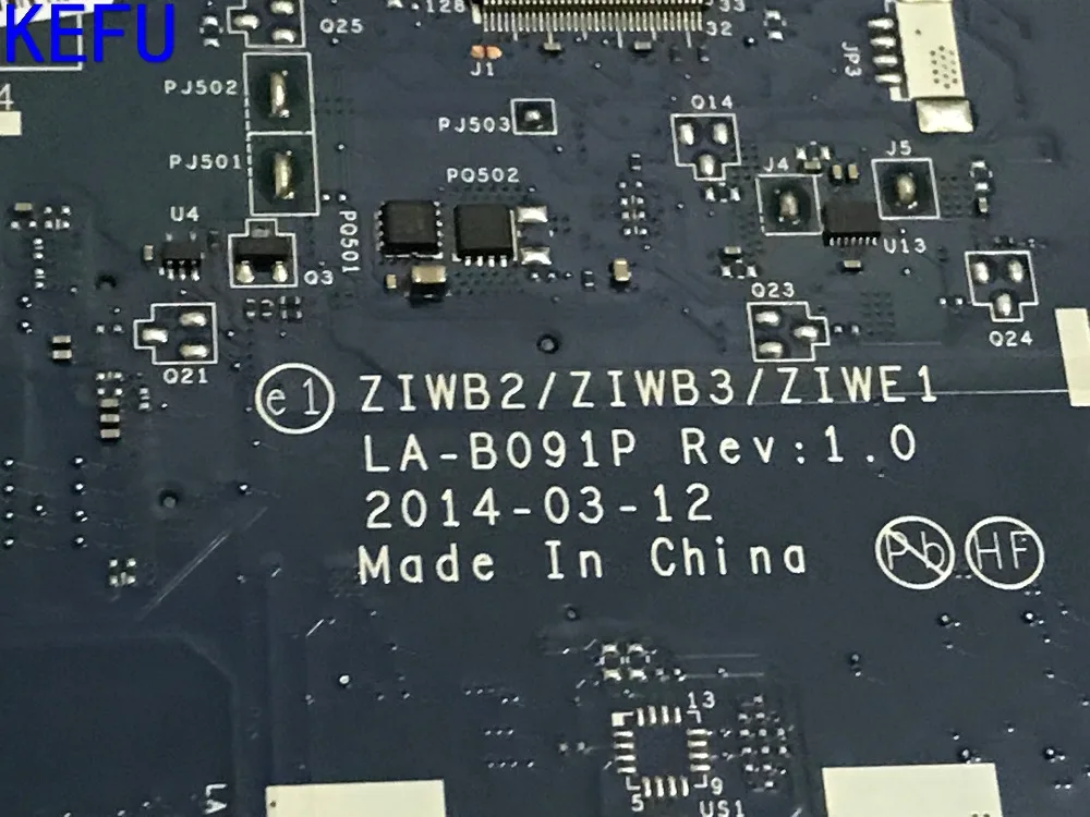 Kefu новый товар ZIWB2/ZIWB3/ZIWE1 LA B091P ноутбук материнская плата для Lenovo B50 70 процессор