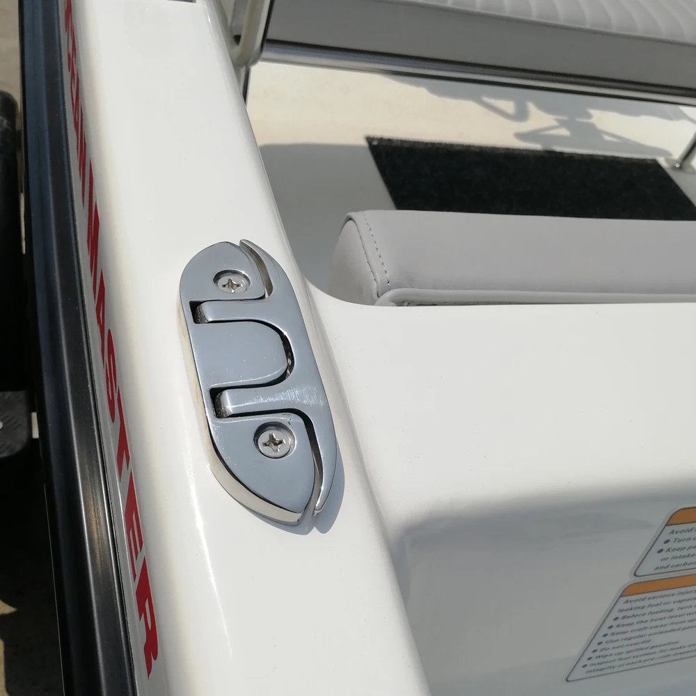 

Stainless Marine Flush Folding Pull up Cleat 6" Deck Mount Line Rope Folding Cleat 6"