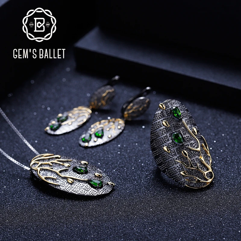 Gemb's BALLET из стерлингового серебра 925 пробы винтажные лепестки цветочный набор