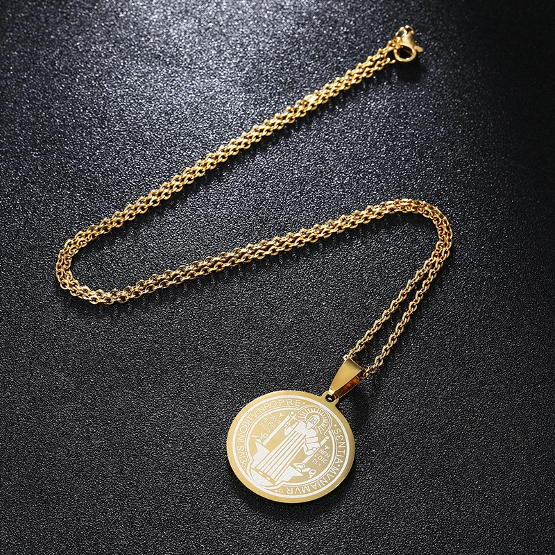 SONYA нержавеющая сталь св. Барб католический патрон Святого Бенедикта Священная