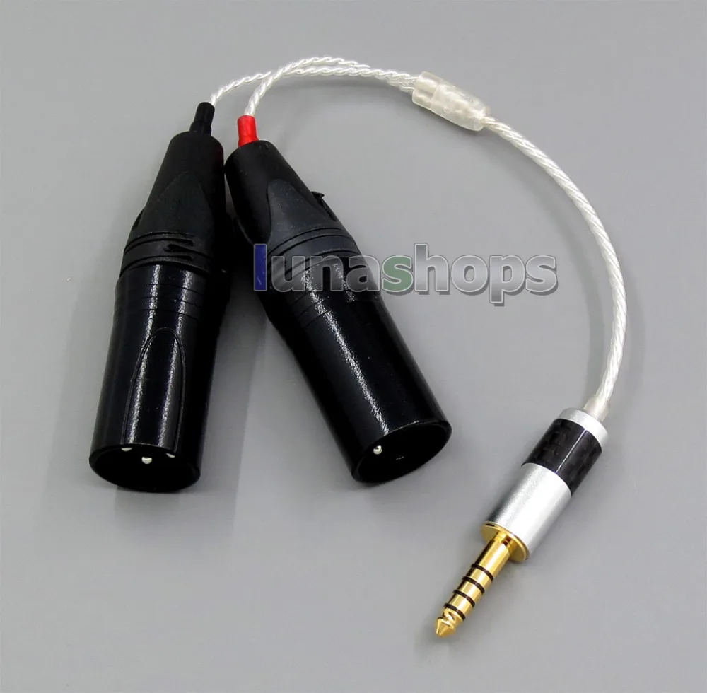 

4.4mm Balanced To 3pin XLR Male Audio Silver Cable For Sony PHA-2A TA-ZH1ES NW-WM1Z NW-WM1A AMP Player LN005590