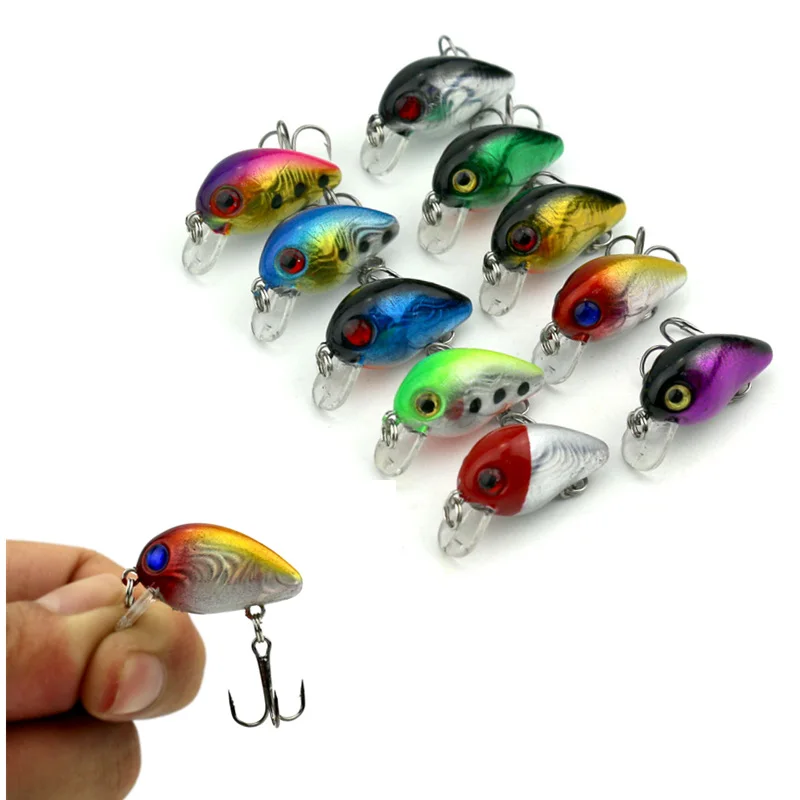 Topwater кренкбейт приманка для рыбной ловли мини-блесна жиросжигатель 10 шт.