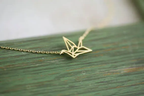 30 шт.-милое оригами крановое ожерелье бумажный Кран маленькая ласточка детская