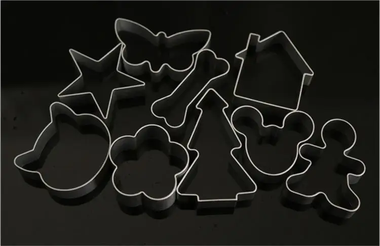 10 шт микс Алюминий для приготовления печенья металлический трафарет