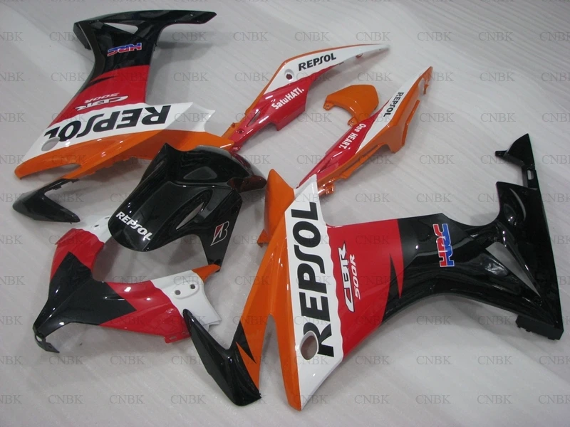 for CBR500 RR 2013 - 2014 Fairings 13 repsol Plastic CBR 500 Unpainted | Автомобили и мотоциклы